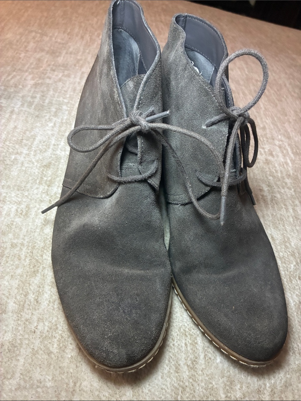 Franco Sarto Men's Gray Suede Chukka‎ Boots